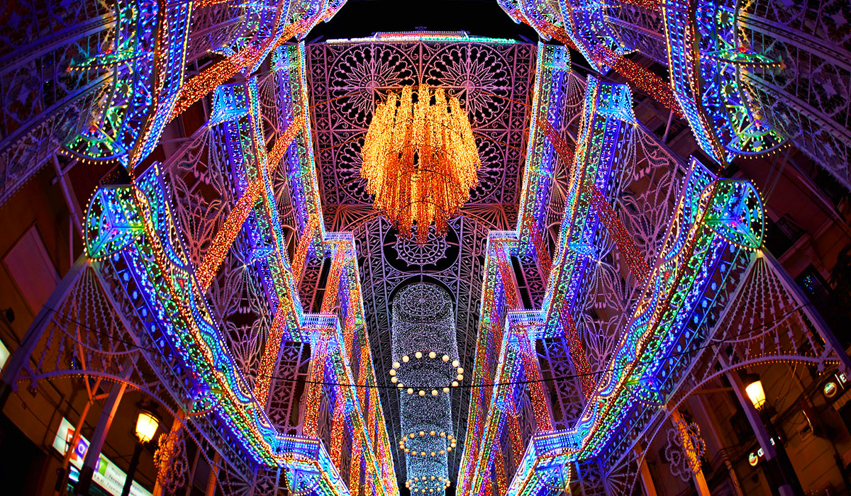 Horaires des éclairages pendant les Fallas 2020